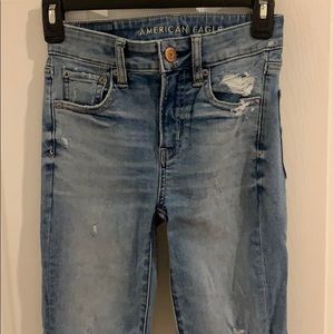 American eagle skinny distressed jeans
